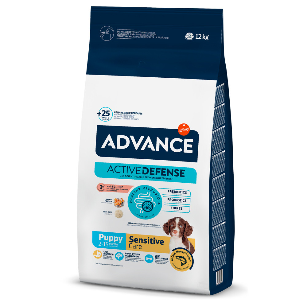 advance-puppy-sensitive-racao-seca-para-cachorro-com-sensibilidades-salmao-e-arroz Advance Puppy Sensitive Salmão e Arroz - Image 1