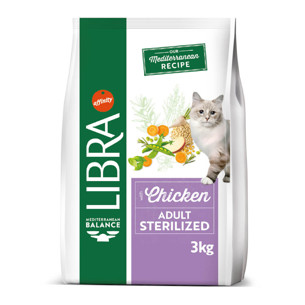 libra-sterilized-racao-seca-para-gato-esterilizado-frango LIBRA Gato Adulto Esterilizado - Frango - Image 1