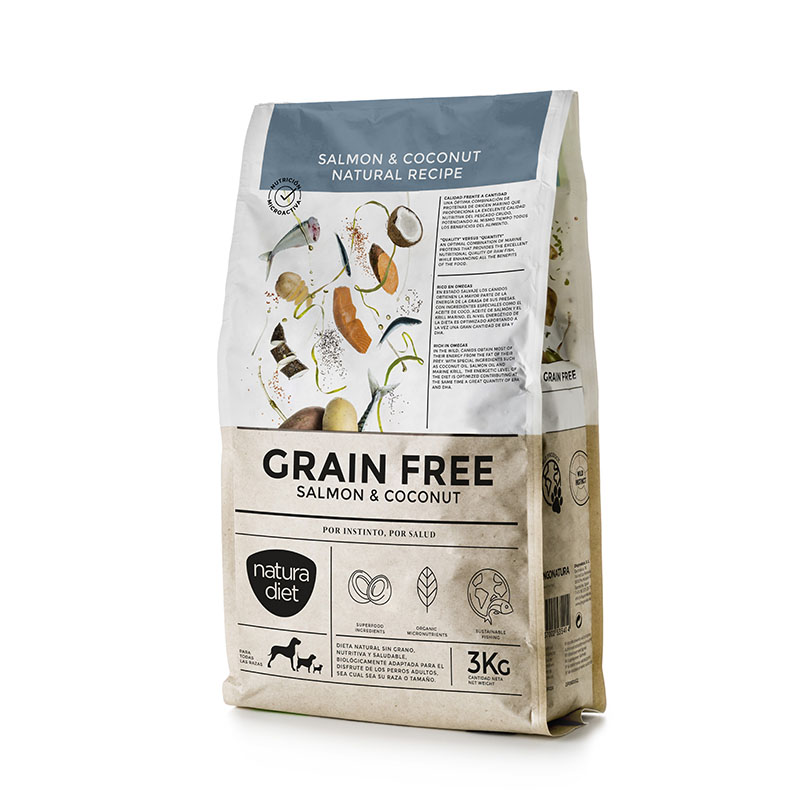 0017_salmonandcoconut-grainfree-3-naturadiet-dingonatura NATURA DIET Grain Free Salmão & Coco - Image 1