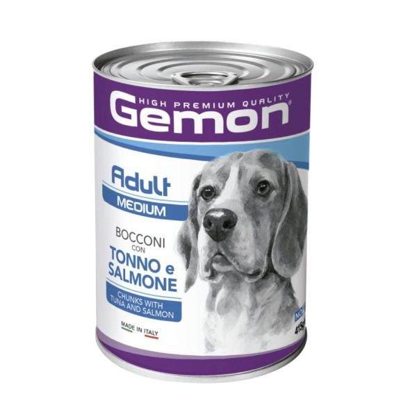 Gemon Adult Médio Húmido Atum e Salmão