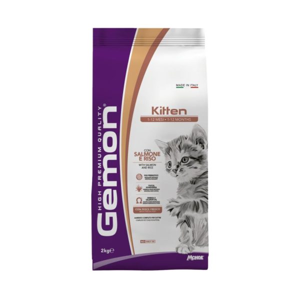 Gemon Cat Kitten Salmão e Arroz